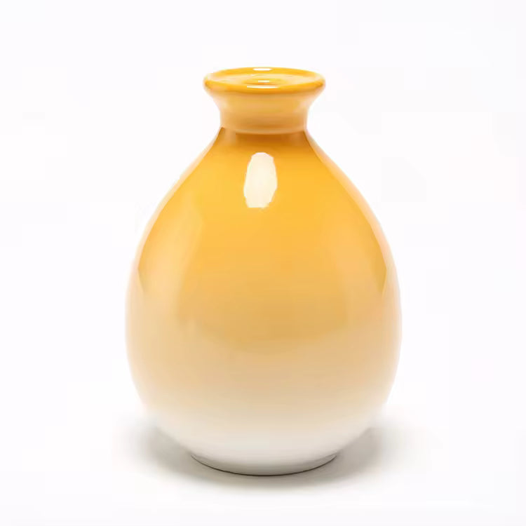 Hancai 250ml Chinese Style Colorful Wine Pot Household Ceramic Wine Bottle With Cork Stopper