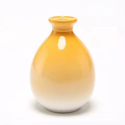 Hancai 250ml Chinese Style Colorful Wine Pot Household Ceramic Wine Bottle With Cork Stopper