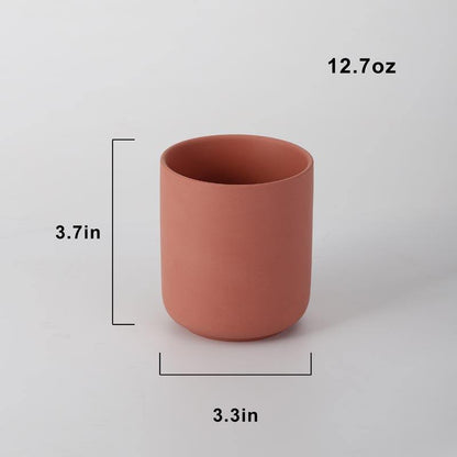 Hancai  Customized Ceramic Candle Vessel Ceramic Home Decoration Candle Jars for Christmas