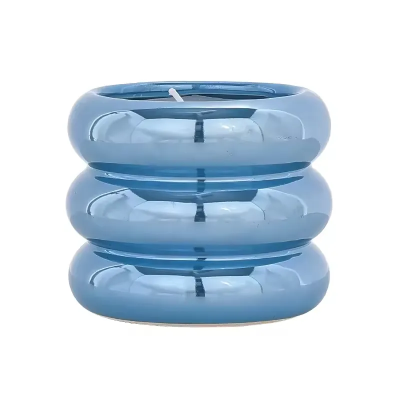 Ceramic Luxury Pillar Candles Making Kit Wax Jars Vessels Candle Box Packaging Empty Candle Jar