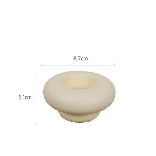 Unique Cream Style Ceramic Candlestick Romantic Wedding Props Christmas Decoration Candle Holder