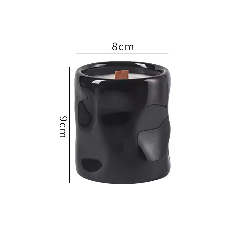Hancai  Ceramic Jars for Candles Aromatherapy Candle Cup DIY Empty Candle Holder Decoration Soybean Wax Container