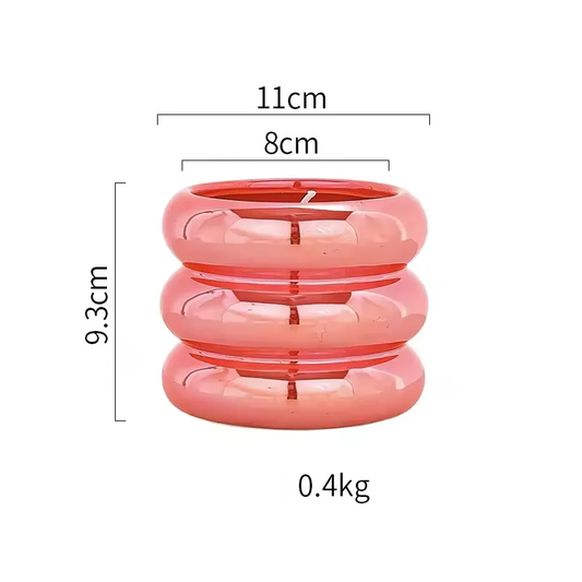 Ceramic Luxury Pillar Candles Making Kit Wax Jars Vessels Candle Box Packaging Empty Candle Jar