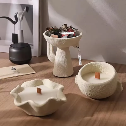 Unique Handmade Ceramic Scented Candle Jars Artistic Home Decor Large Candle Jar