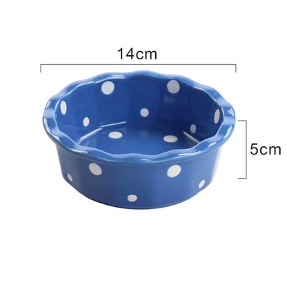 Hancai 5.5 Inch Ceramic Mini Pie Pans Small Baking Pie Dish Plate Deep Dish Plate Kitchen Bakeware Pot Pans for Quiches, Tarts