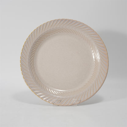 Hancai Embossed reactive glaze Dinnerware sets