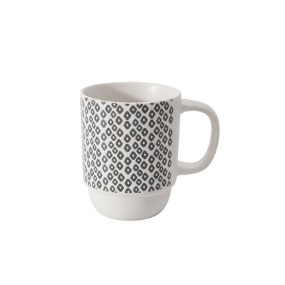 Hancai Color Glazed Stoneware Mug with Silk-Screen