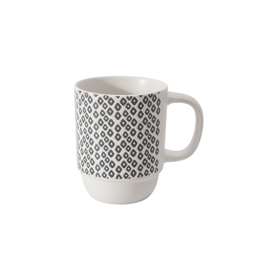 Hancai Color Glazed Stoneware Mug with Silk-Screen