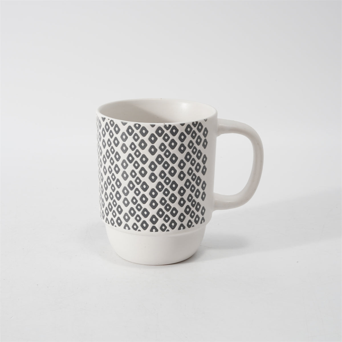Hancai Color Glazed Stoneware Mug with Silk-Screen