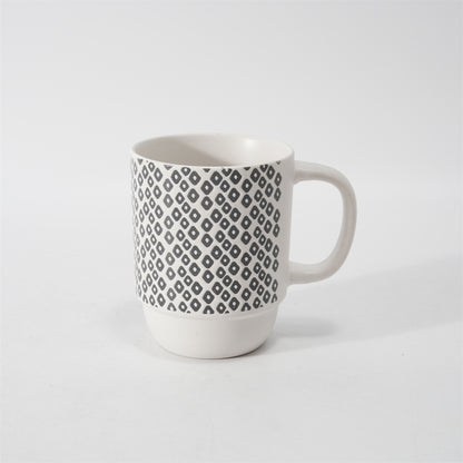 Hancai Color Glazed Stoneware Mug with Silk-Screen