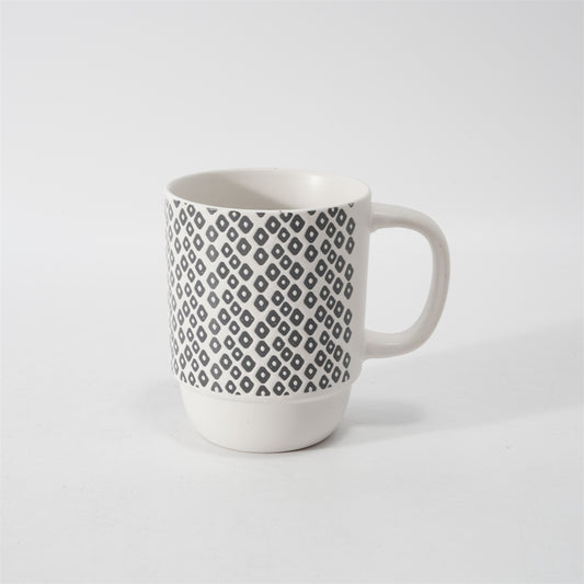 Hancai Color Glazed Stoneware Mug with Silk-Screen