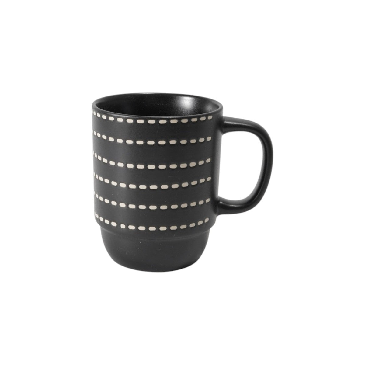 Hancai  Color Glazed Stoneware Mug with Silk-Screen