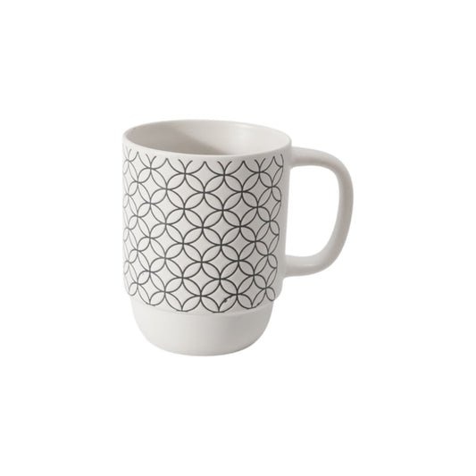 Hancai  Color Glazed Stoneware Mug with Silk-Screen