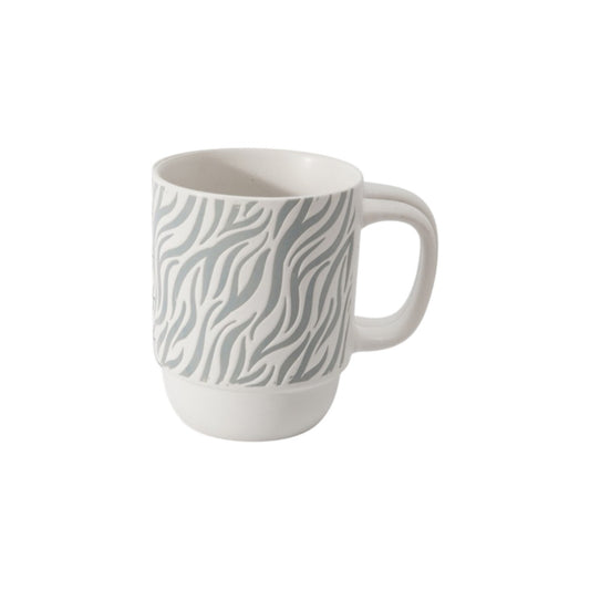 Hancai Color Glazed Stoneware Mug with Silk-Screen