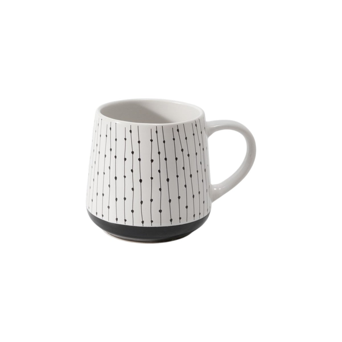 Hancai  Silk Screen Mug  with Unglaze Foot