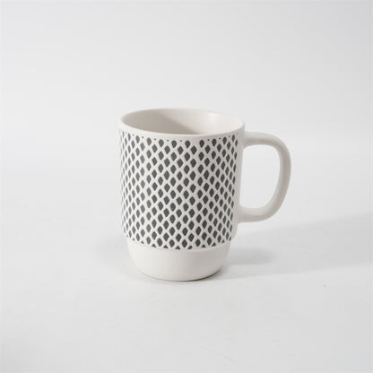 Hancai Color Glazed Stoneware Mug with Silk-Screen