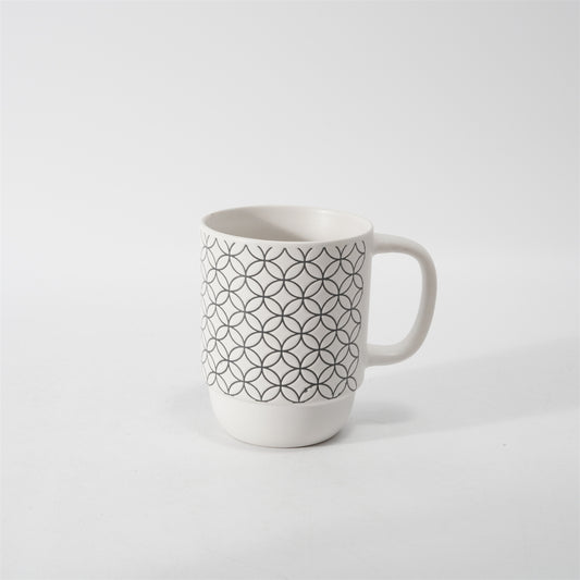 Hancai  Color Glazed Stoneware Mug with Silk-Screen