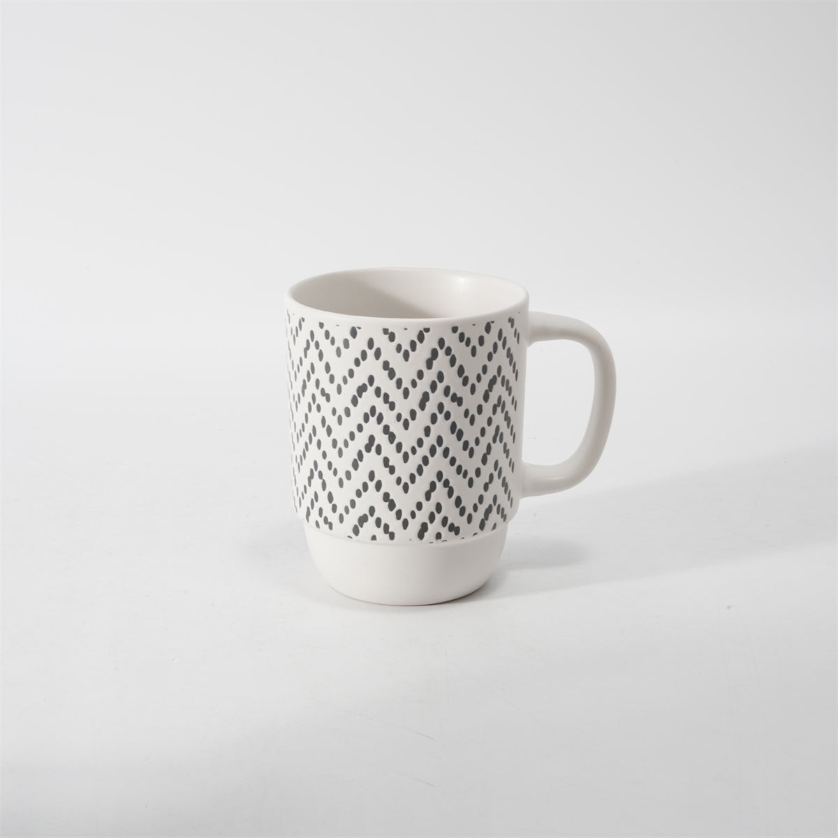Hancai  Color Glazed Stoneware Mug with Silk-Screen
