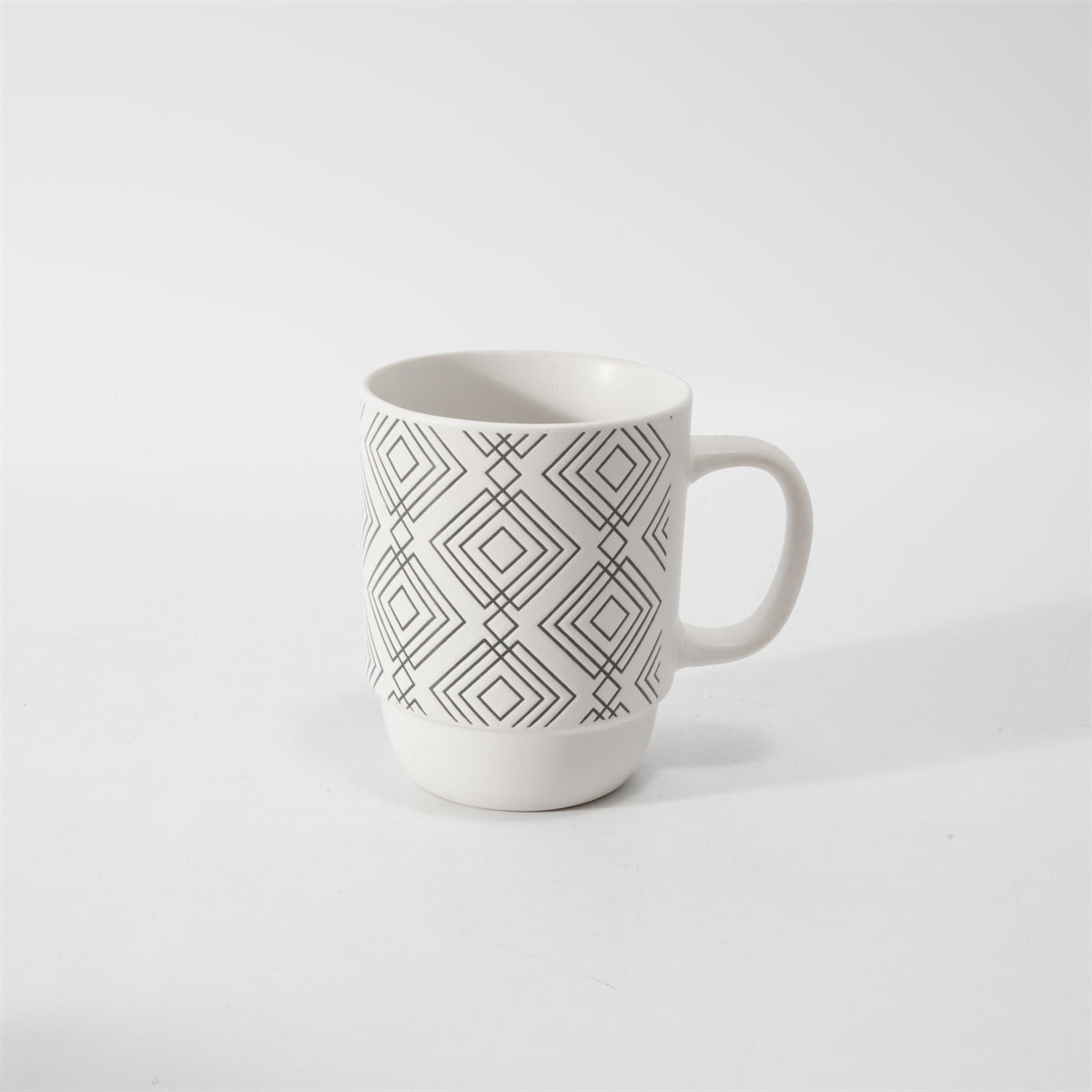 Hancai  Color Glazed Stoneware Mug with Silk-Screen