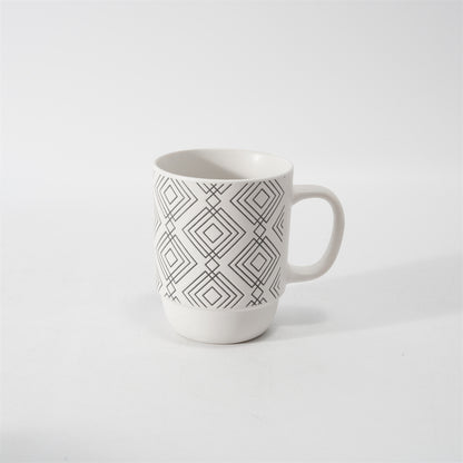 Hancai  Color Glazed Stoneware Mug with Silk-Screen