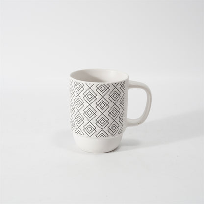 Hancai  Color Glazed Stoneware Mug with Silk-Screen
