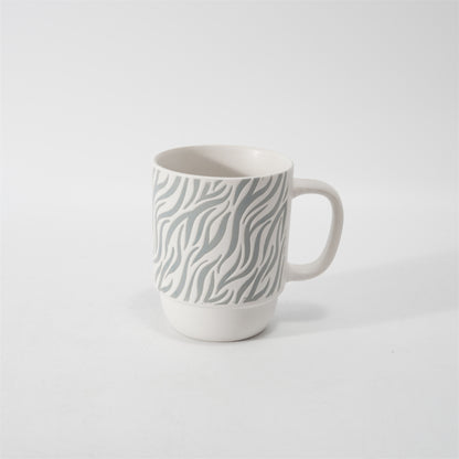 Hancai Color Glazed Stoneware Mug with Silk-Screen