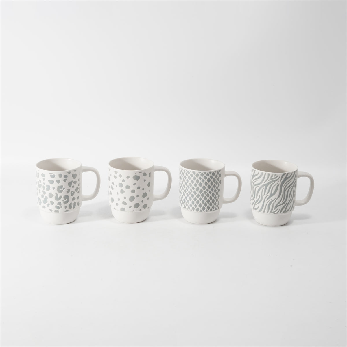 Hancai Color Glazed Stoneware Mug with Silk-Screen