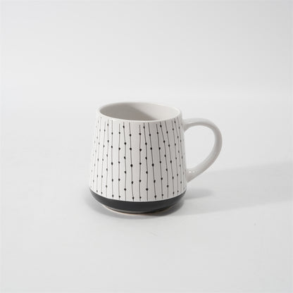 Hancai  Silk Screen Mug  with Unglaze Foot