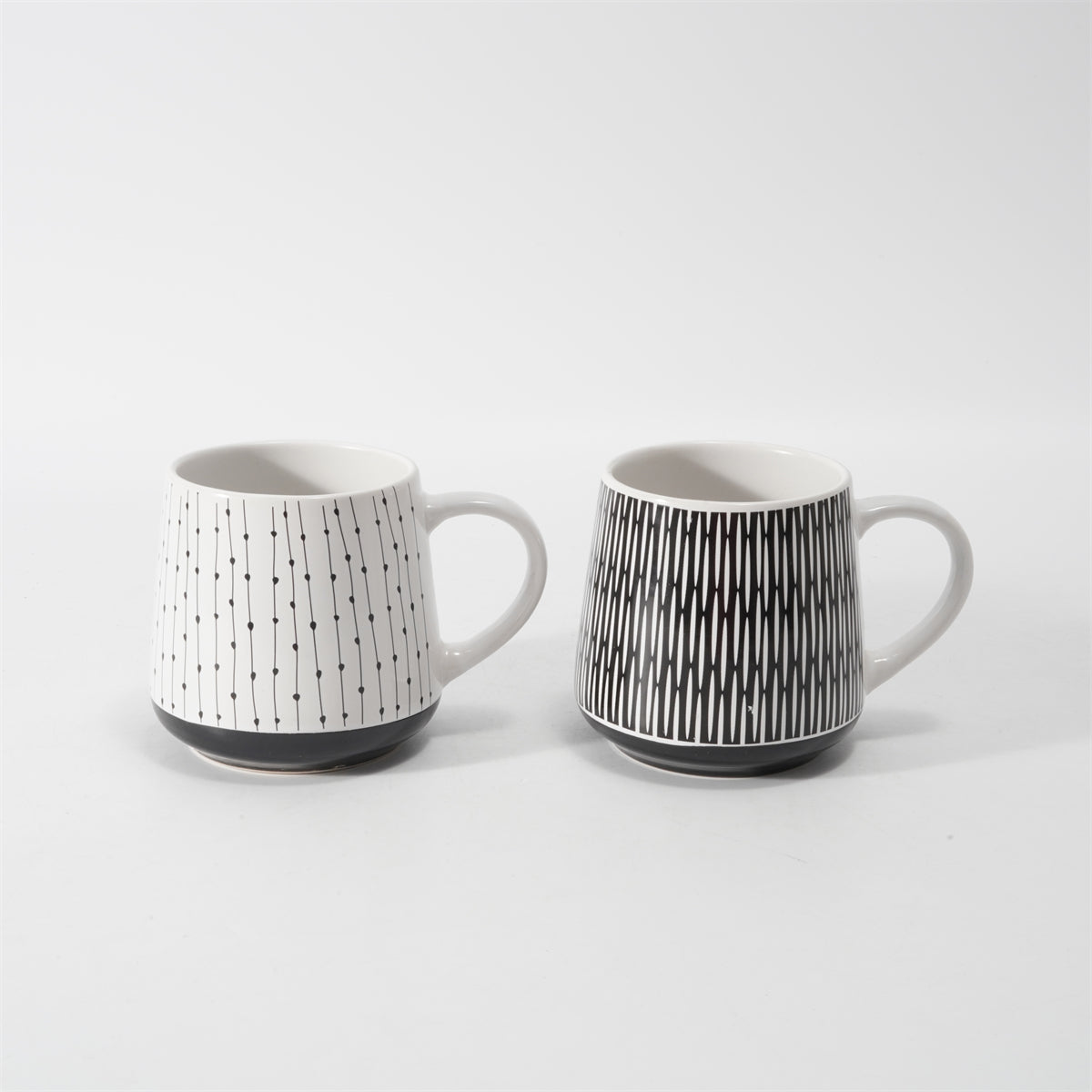Hancai  Silk Screen Mug  with Unglaze Foot