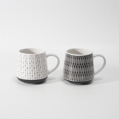Hancai  Silk Screen Mug  with Unglaze Foot