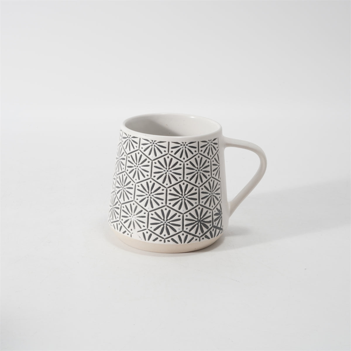 Hancai  Silk Screen Mug  with Unglaze Foot