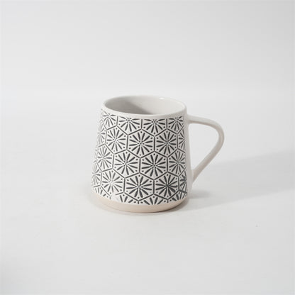 Hancai  Silk Screen Mug  with Unglaze Foot