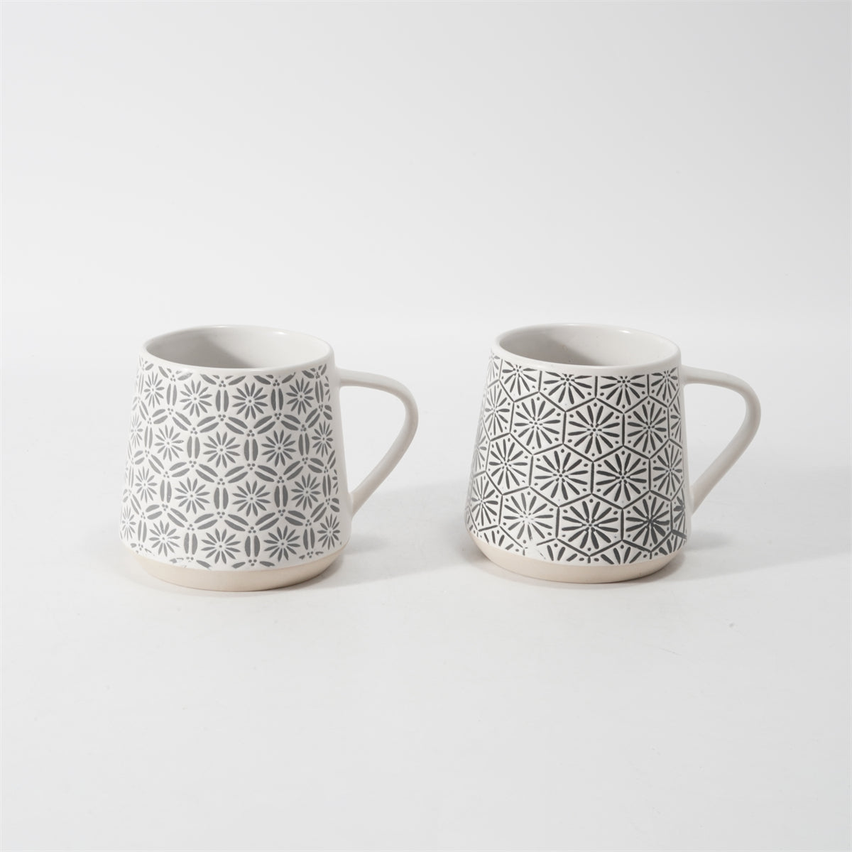 Hancai  Silk Screen Mug  with Unglaze Foot