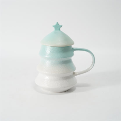 Hancai  Reactive glaze Christmas tree mug