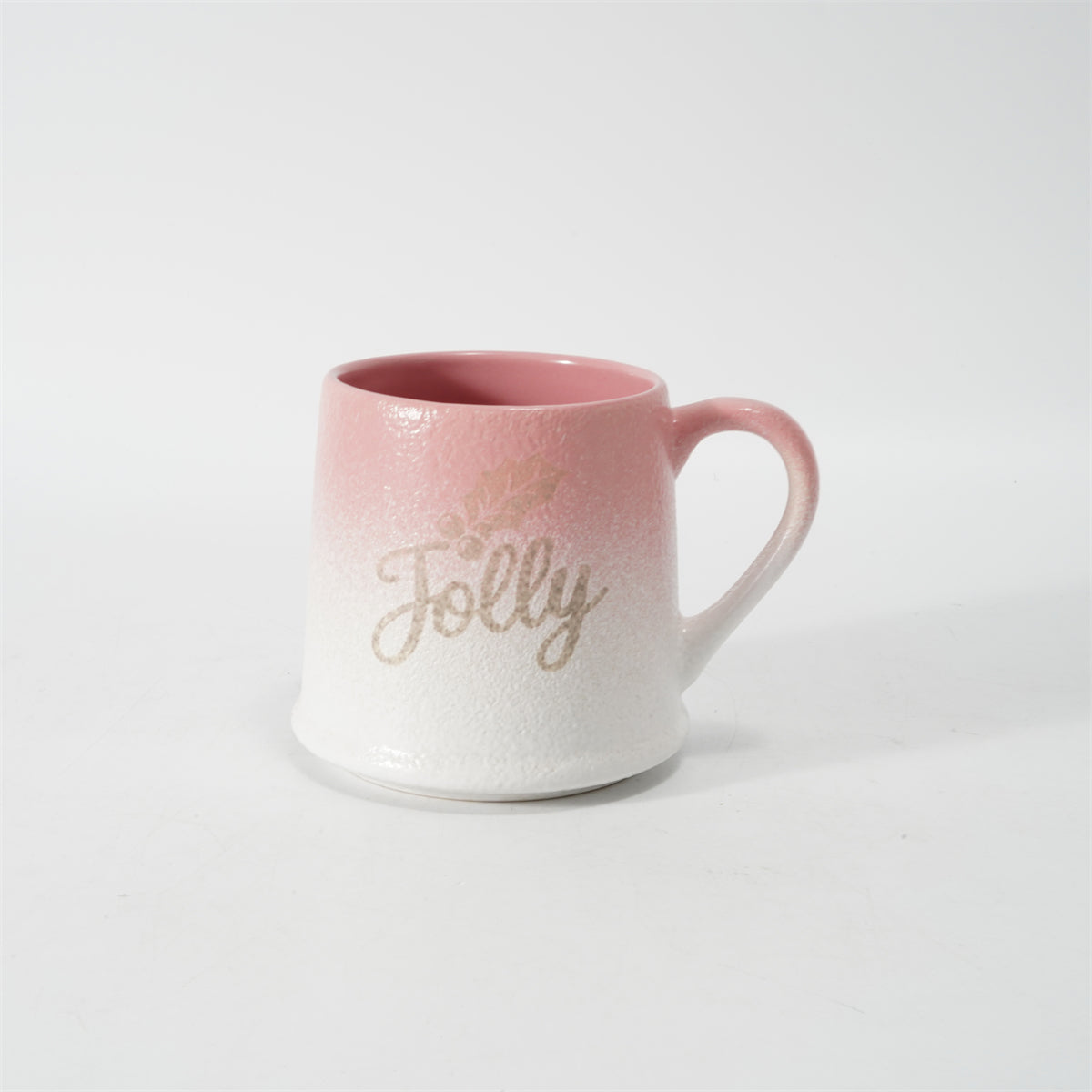 Hancai  Two Tone Reactive glaze mug with silk screen