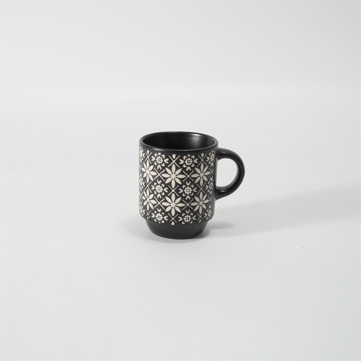 Hancai  Color Glazed Stoneware Mug with Silk-Screen