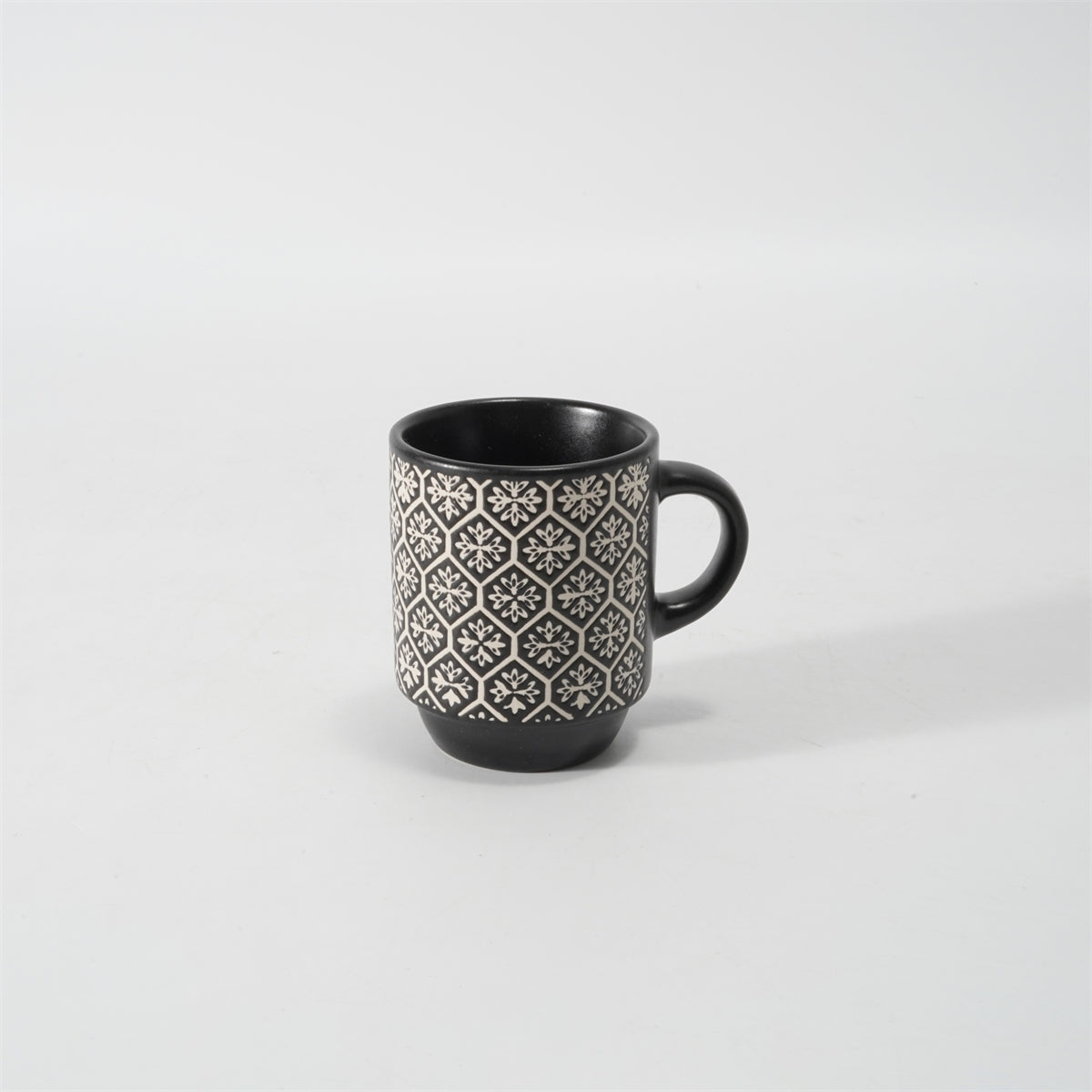 Hancai  Color Glazed Stoneware Mug with Silk-Screen