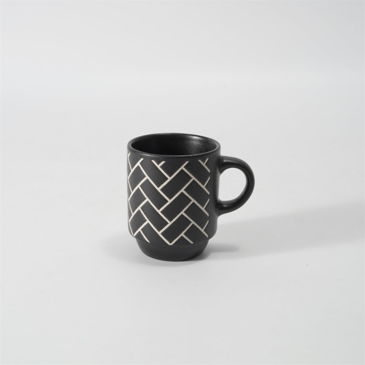 Hancai  Color Glazed Stoneware Mug with Silk-Screen