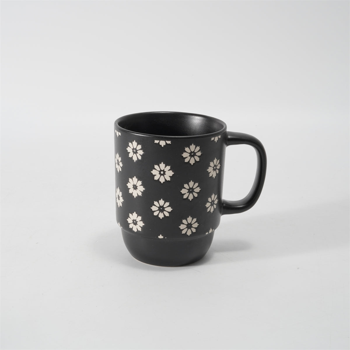 Hancai  Color Glazed Stoneware Mug with Silk-Screen