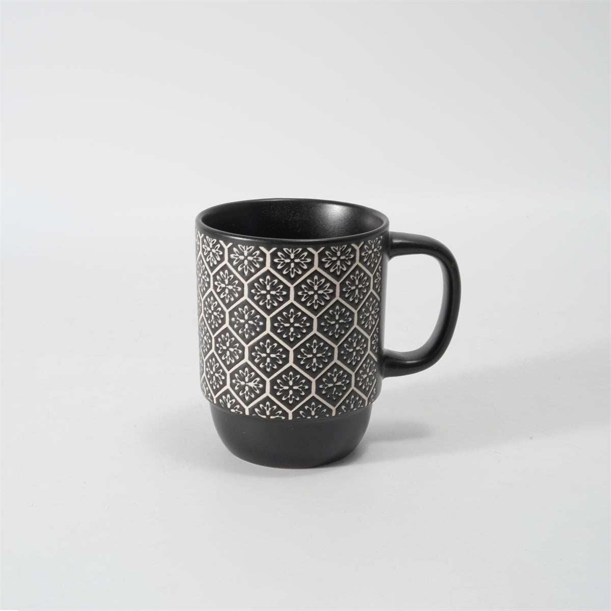 Hancai  Color Glazed Stoneware Mug with Silk-Screen