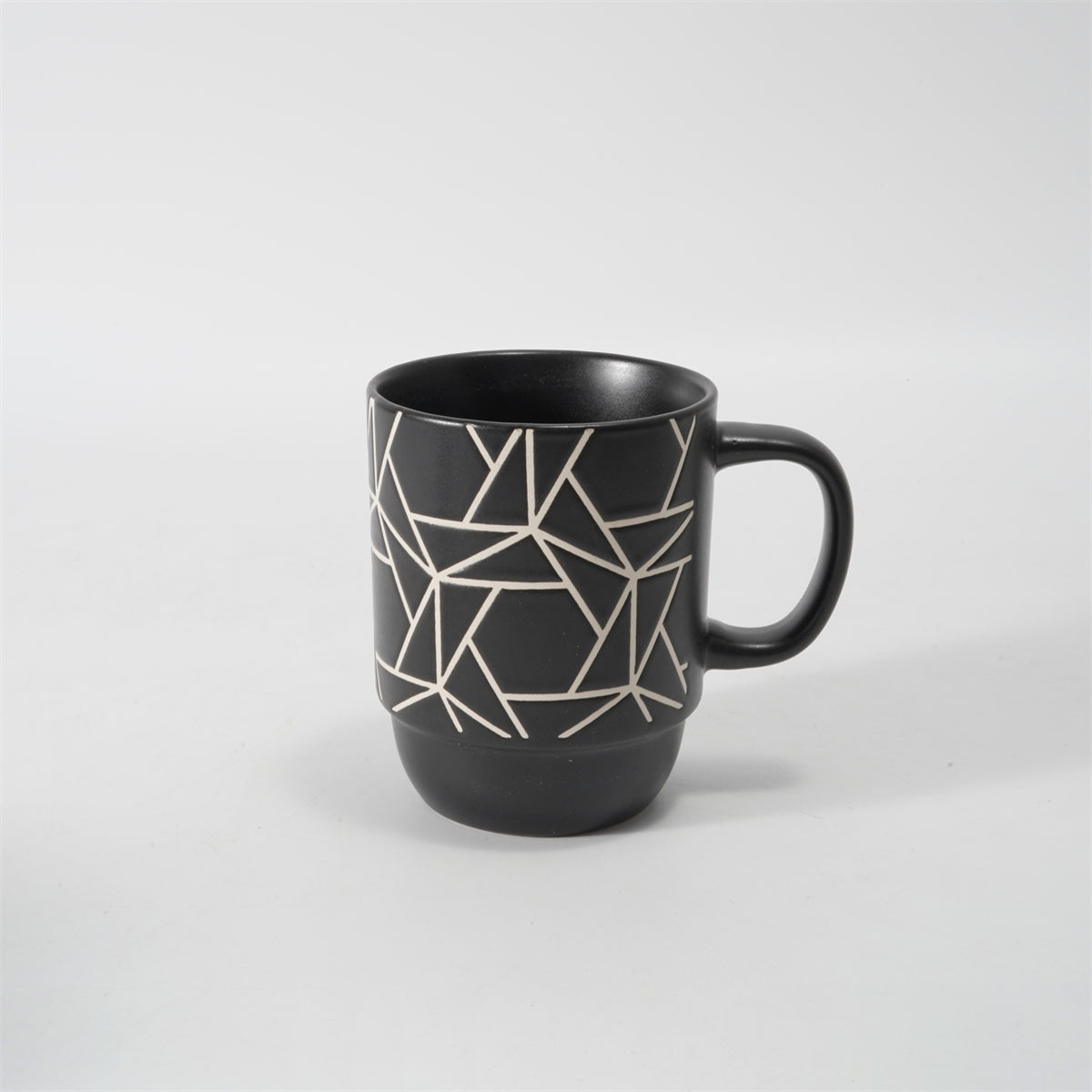 Hancai Color Glazed Stoneware Mug with Silk-Screen