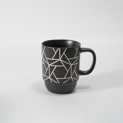 Hancai Color Glazed Stoneware Mug with Silk-Screen
