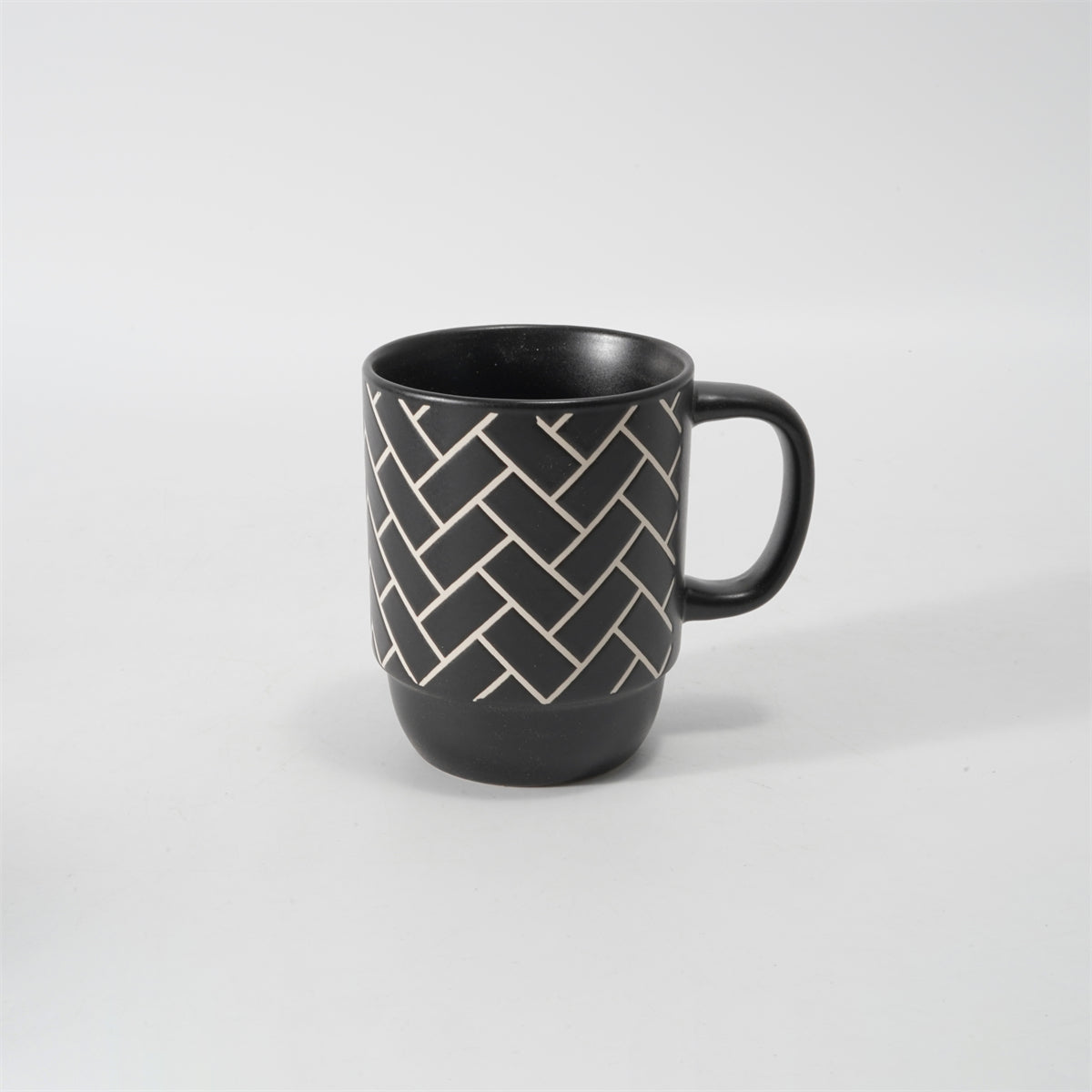 Hancai Color Glazed Stoneware Mug with Silk-Screen