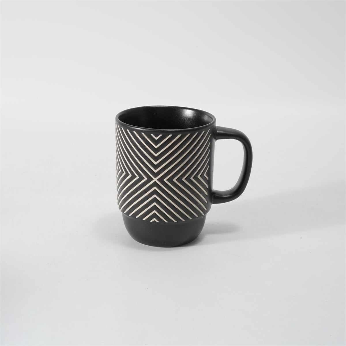 Hancai Color Glazed Stoneware Mug with Silk-Screen