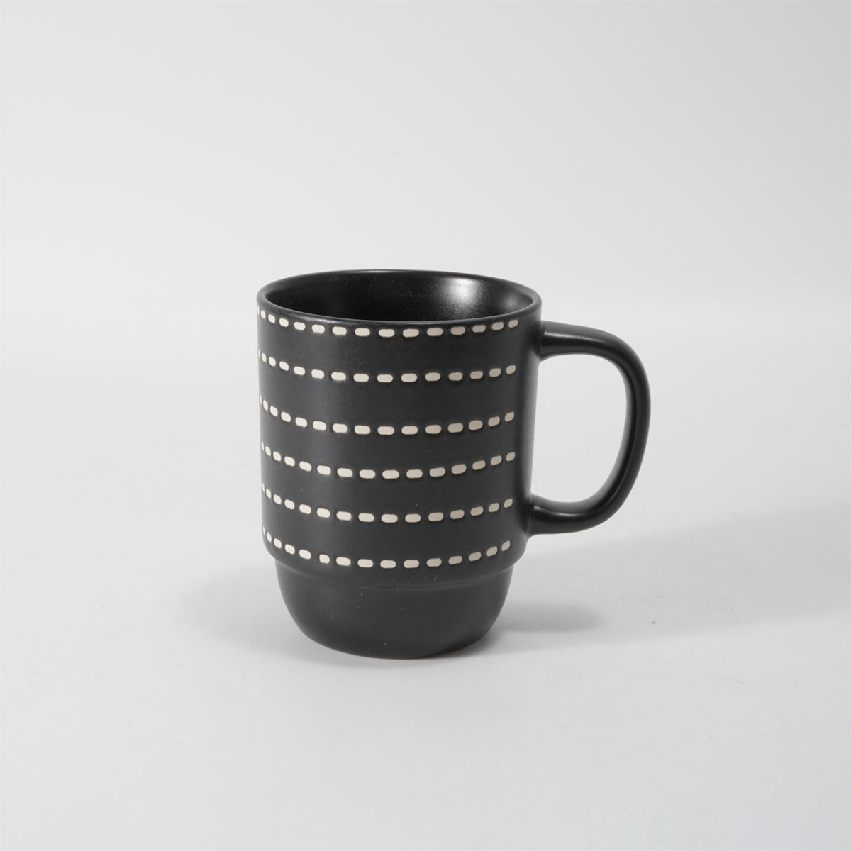 Hancai  Color Glazed Stoneware Mug with Silk-Screen