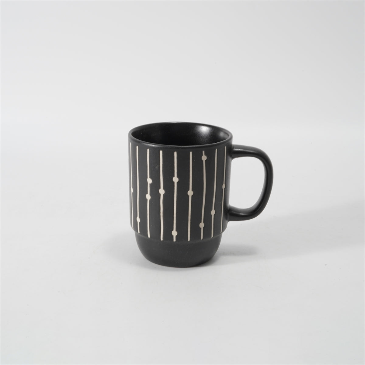 Hancai  Color Glazed Stoneware Mug with Silk-Screen