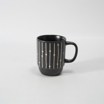 Hancai  Color Glazed Stoneware Mug with Silk-Screen