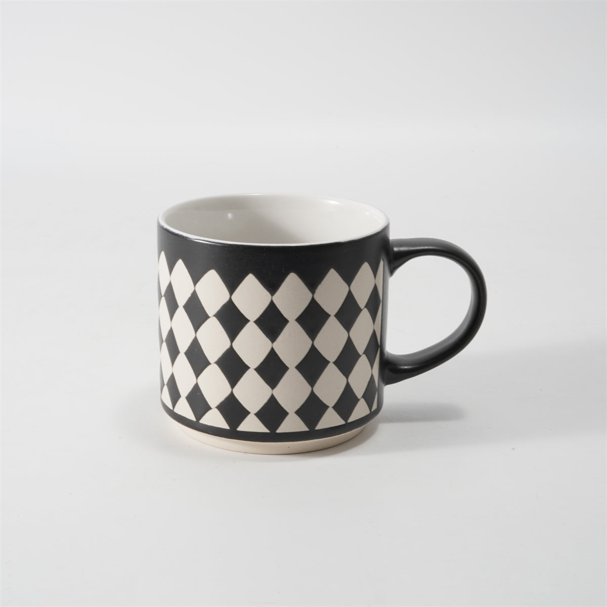 Hancai Unglazed foot color glaze silk screen mug