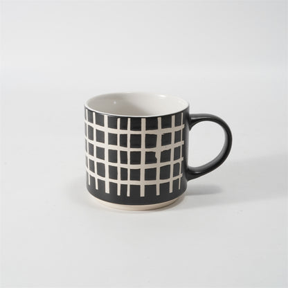 Hancai Unglazed foot color glaze silk screen mug