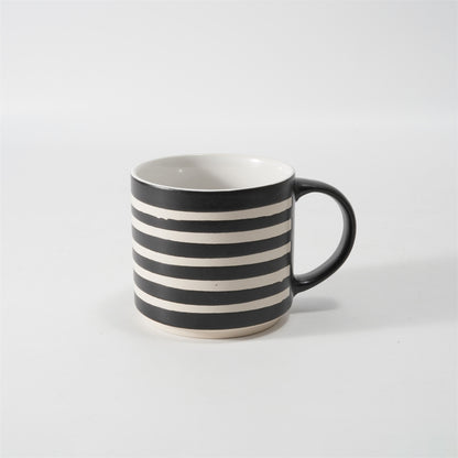 Hancai Unglazed foot color glaze silk screen mug